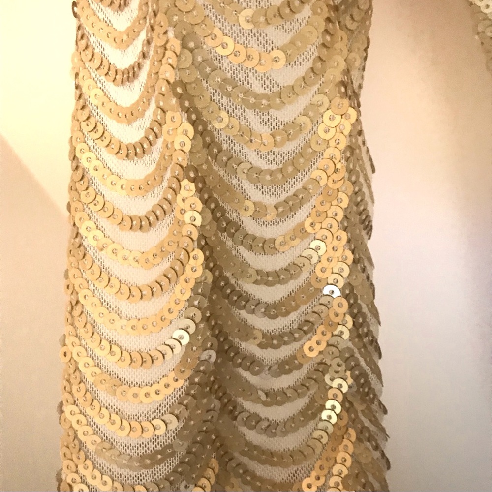 Gold Sequin Dress Size S - Picture 6 of 6